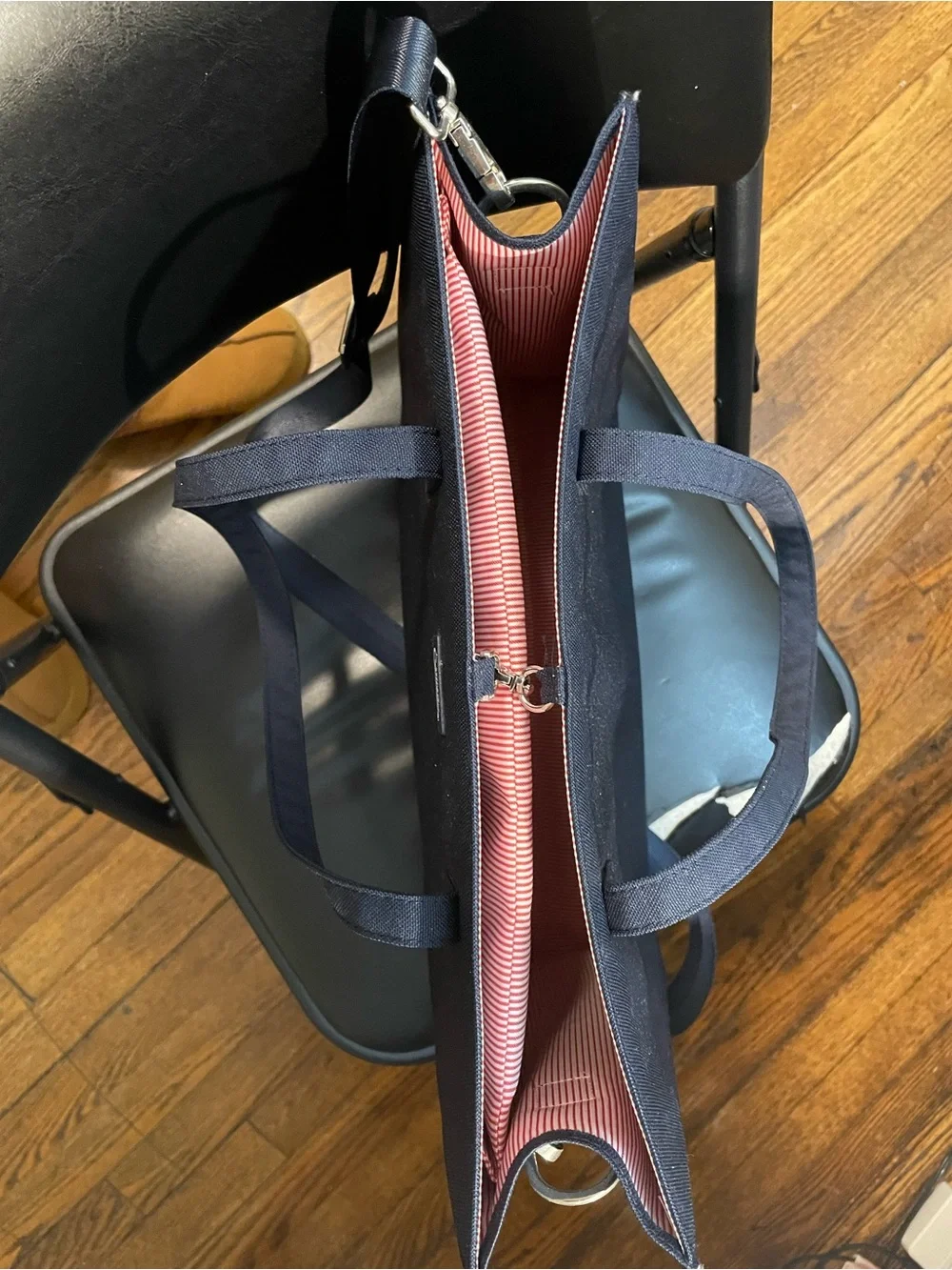 Classic Navy Tote Bag for Work